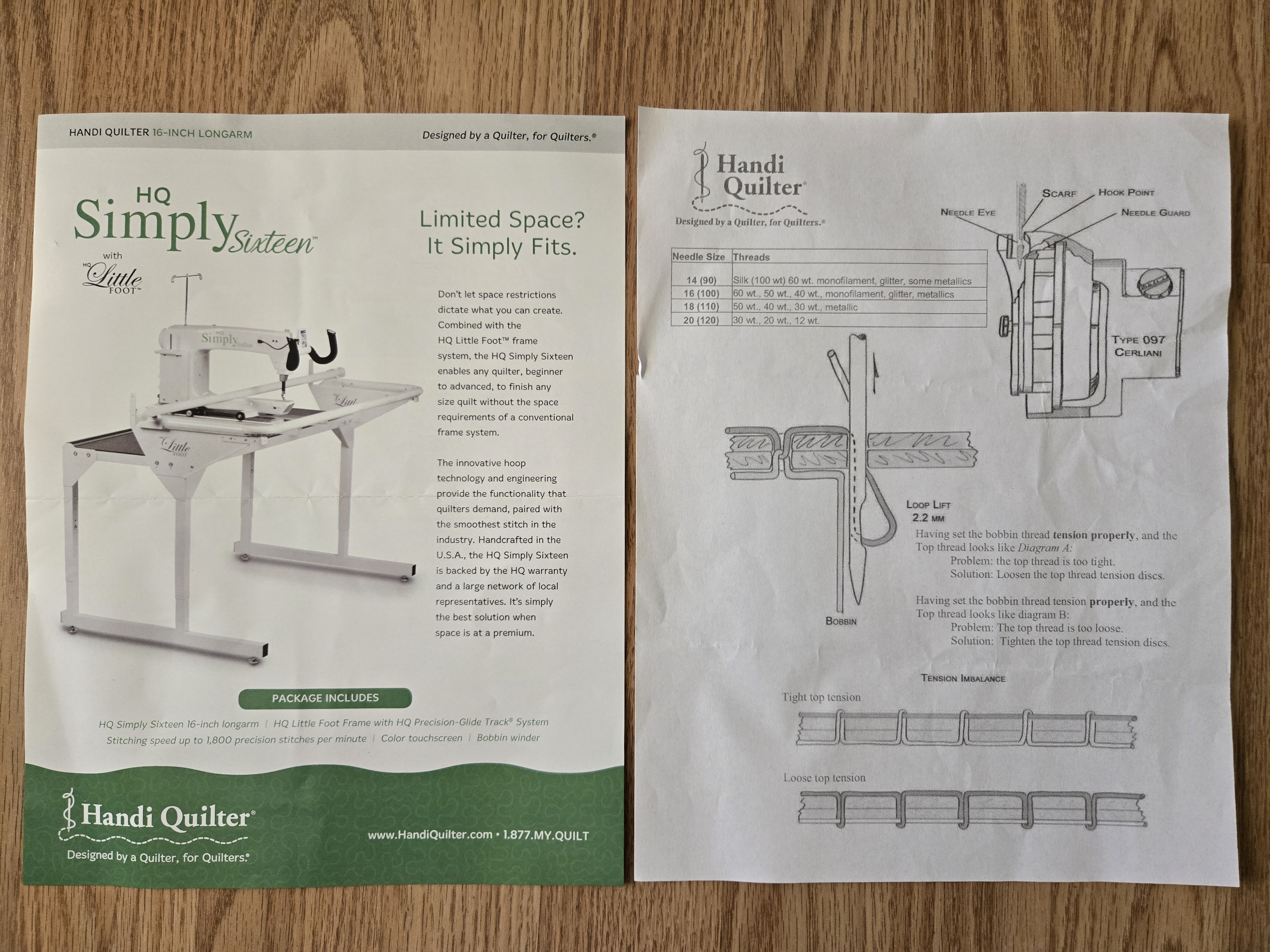 HQ Simply Sixteen Product Brochure